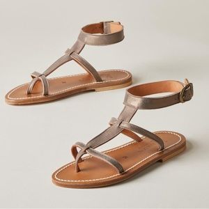K.Jacques Saint Tropez Artimon F Miel Fabienne bronze leather sandals. New!!!